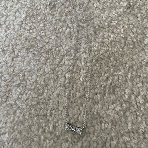 Kate spade bow necklace silver